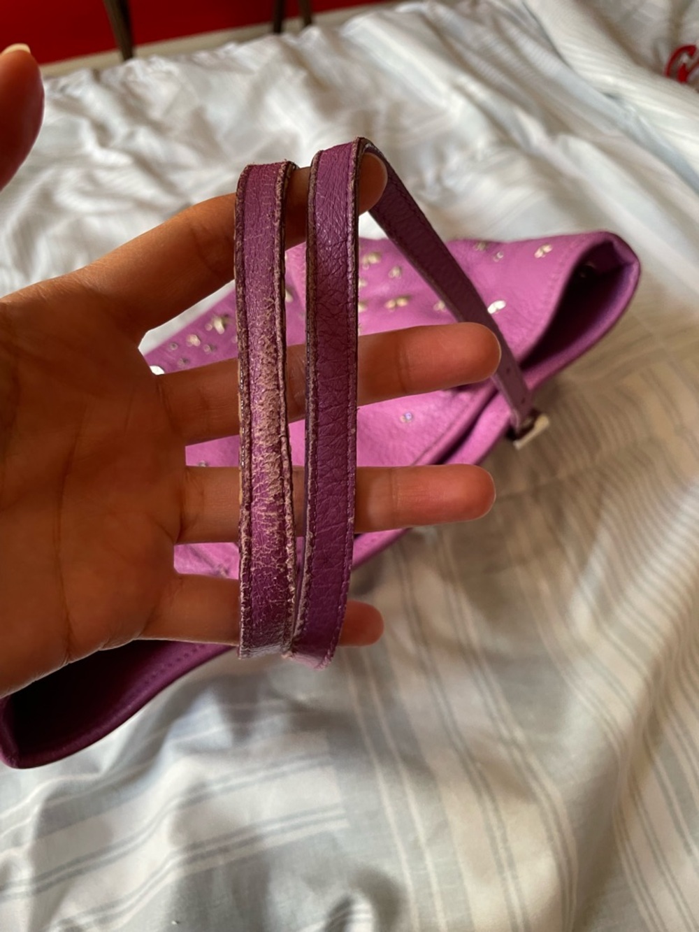 Jimmy Choo Pink Star-Studded Tote - Picture 6 of 10